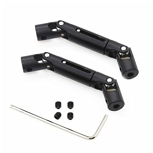 KLAPR Antriebswelle aus Metall, für C14 C24 C34 MN D90 D91 D96 D99 D99S MN90 MN98 MN99S RC Autoteile Zubehör (Nero) 2 Stück von KLAPR