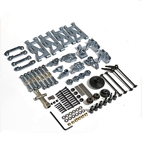 KLAPR For 144001 144002 124016 124017 124018 124019 RC Car Metal Parts Front and Rear Arms 1250, Coaxial Component 1315 Kit(Szary) von KLAPR