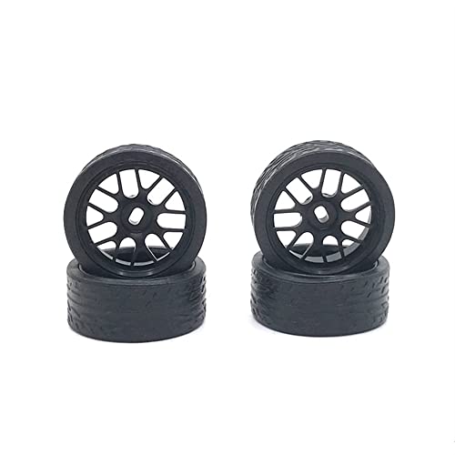 KLAPR Für 1/28 RC Auto Metall Upgrade Teile, 26,5 mm Racing Drift Racing Reifen, Auto-Umbauteile (Nero) von KLAPR