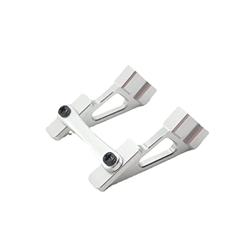 KLAPR Für 1:10 104001 RC Auto, verbesserte Teile, Metall-Heckflügel (Silber) von KLAPR