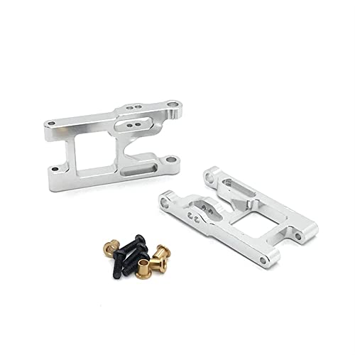 KLAPR Für 1:12 RC Auto Zubehör 12428 12423 Feiyue01 02 03 Metall Upgrade Zubehör Frontschwinge (Silber) von KLAPR
