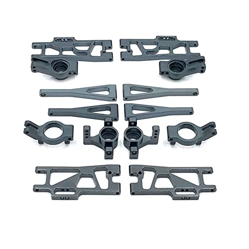 KLAPR Für 104009 1/12 12401 12404 12409 Serie RC Car Vulnerable Parts Metall-Upgrade-Teile (Grigio) von KLAPR