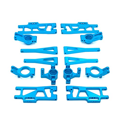 KLAPR Für 104009 1/12 12401 12404 12409 Serie RC Car Vulnerable Parts Metall-Upgrade-Teile (Himmelblau) von KLAPR