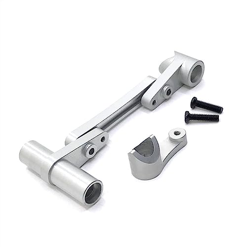 KLAPR Für 104009 12401 12402 12403 12404 12409 RC Auto, Metallumwandlungsteile, Upgrade-Lenkkomponenten (Silber) von KLAPR