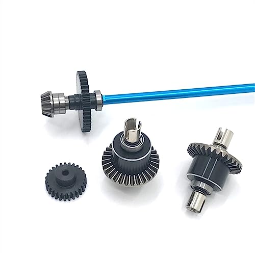 KLAPR Für 124016 124017 124018 124019 1/12 RC Auto Upgrade Teile Metall Differentialantrieb Montage Motor Getriebe (Blau) von KLAPR