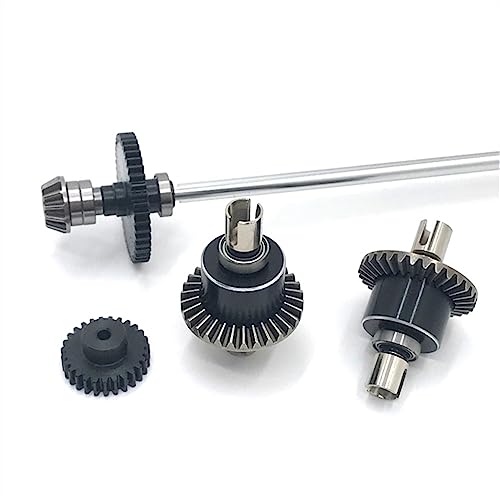 KLAPR Für 124016 124017 124018 124019 1/12 RC Auto Upgrade Teile Metall Differentialantrieb Montage Motorgetriebe (Silber) von KLAPR