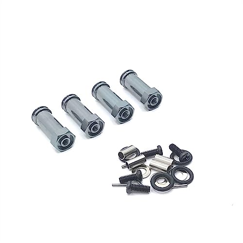 KLAPR Für 12423 12428 12427 12429 FY01 FY02 FY03 FY08 4 Stück 30 mm verlängertes Rad-Sechskant-Nabenadapter 1/12 RC Auto Upgrade Teile (Szary) von KLAPR