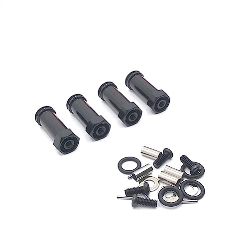 KLAPR Für 12423 12428 12427 12429 FY01 FY02 FY03 FY08 4 Stück 30 mm verlängertes Rad-Sechskant-Nabenadapter 1/12 RC Car Upgrade Parts (Nero) von KLAPR