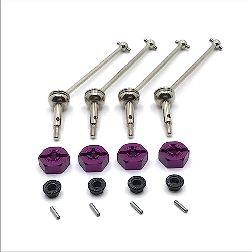 KLAPR Für 144001 124016 124017 124018 124019 RC Auto-Upgrade-Teile-Kupplungs-Kit (lila) von KLAPR