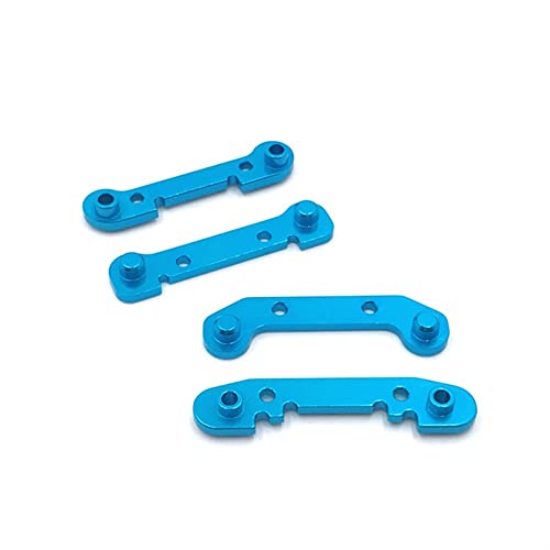 KLAPR Für 144001 124016 124017 124018 124019 RC Auto Upgrade und Modifikation Zubehör Metall Schwinge Verstärkung Stück Set (Blau) von KLAPR