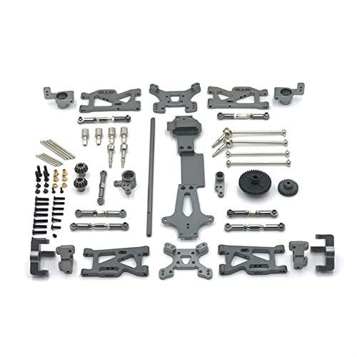 KLAPR Für 144001 144010 144002 RC Auto Metall Modifikation Zubehör, Upgrade, Schwenkarm, Modifikationsteile im zweiten Stock (Grigio) von KLAPR