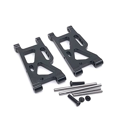 KLAPR Für 144010 144001 144002 124016 124017 124018 124019 RC Car Metall Modifizierter Front-Schwenkarm, Upgrade Ersatzteile (Nero) von KLAPR