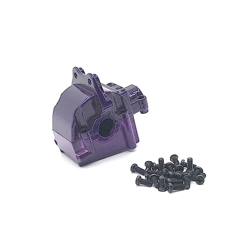 KLAPR Für 144010 144001 144002 124016 124017 124018 124019 RC Car Metall Upgrade Teile vorne und hinten Universal modifiziertes Getriebe (lila) von KLAPR