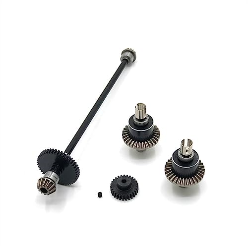 KLAPR Für 144010 144002 144001 RC Auto Metall Upgrade Teile Differential, Getriebe, Antriebswelle, Getriebebaugruppe Modifikationsteile (Nero) von KLAPR