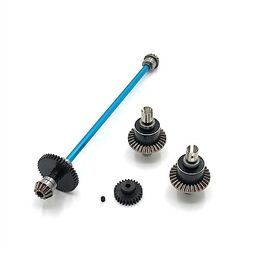 KLAPR Für 144010 144002 144001 RC Auto Metall Upgrade Teile Differential, Getriebe, Antriebswelle, Getriebemontage, Modifikationsteile (Blau) von KLAPR