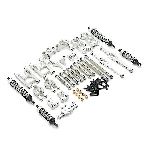 KLAPR Für Feiyue FY-03 12428 12423 Desert Falcon Universal-Set, komplettes Upgrade-Zubehör, hydraulische Absorption (Silber) von KLAPR