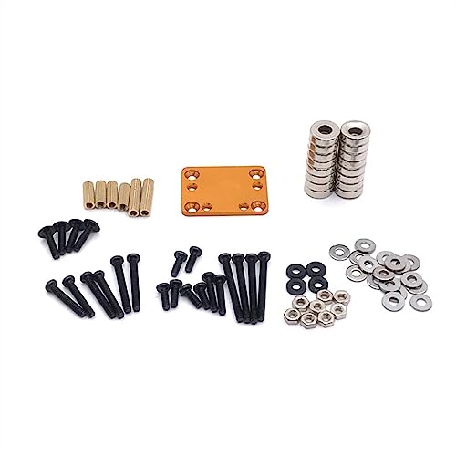 KLAPR Für MINI-Q RC01 1/28 RC Auto, Autogehäuse, Modifikation, Festteil-Set, magnetische Saugsäule (Gold) von KLAPR