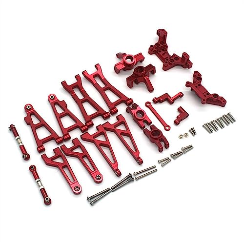 KLAPR Für MJX 16208 16209 16210 H16 V3 Rc Auto Metallteile Vulnerable Kit (Farbe: Rosso) von KLAPR