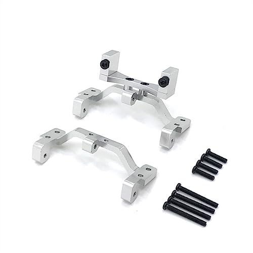 KLAPR Für MN D90 D91 D96 MN99S 1/12 RC Auto Upgrade Teile Metall Zugstange Basis Sitz Achse Up Servo Halterung Halterung Zubehör (Silber) von KLAPR