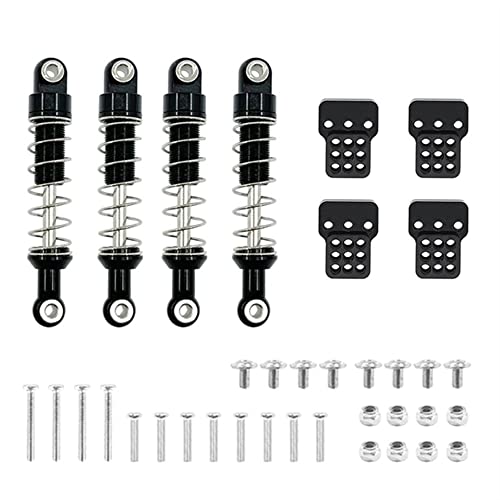 KLAPR Für MN D90 MN99S WPL C14 C24 Metallabsorber und verlängerte Halterung Sitz RC Auto Upgrades Teile Zubehör (Nero) von KLAPR