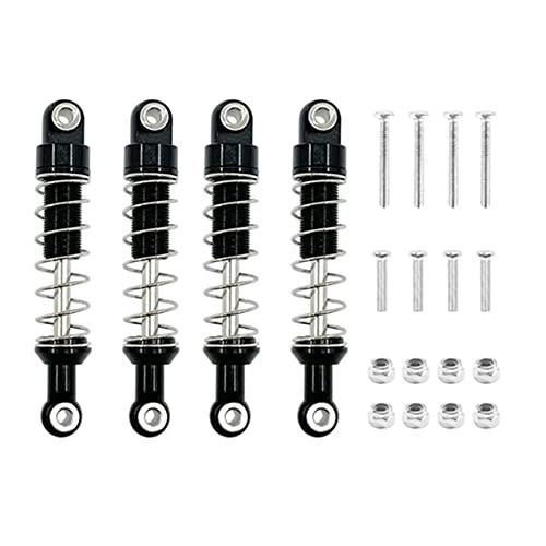 KLAPR Für MN D90 MN99S WPL C14 C24 Metallabsorber und verlängerte Halterung Sitz RC Auto Upgrades Teile Zubehör (Schwarz 1) von KLAPR