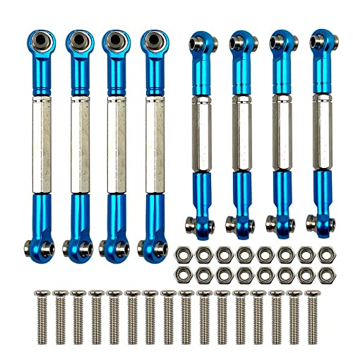 KLAPR Für Metall-Zugstange, Lenkstange, Servostange, Wpl B1, B-1, B14, B-14, B24, B-24, C14, C24, 1/16, RC Auto-Ersatzteile, Upgrade (Blau) von KLAPR