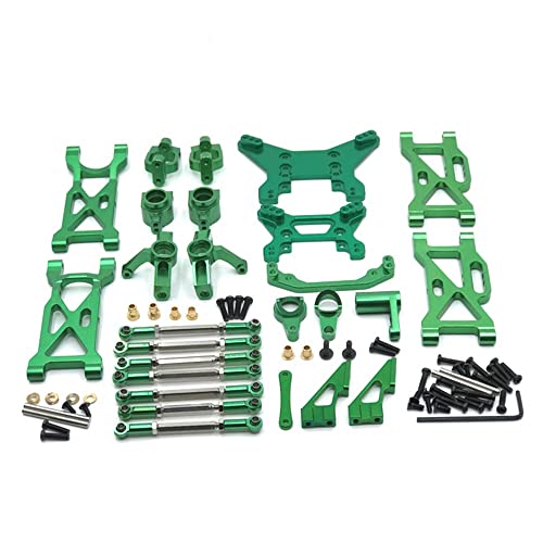 KLAPR Für WLtoys 104001 1/10 Fernbedienung Auto Metall Upgrade Modifikation Ersatzteile Verschleißteile Kit (Grün) von KLAPR