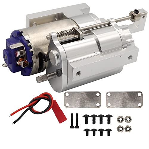 KLAPR Ganzmetall 2-Gang-Getriebe für C14 C24 B14 B24 MN D90 MN-90 MN98 MN99S RC Autoteile (Silber) von KLAPR