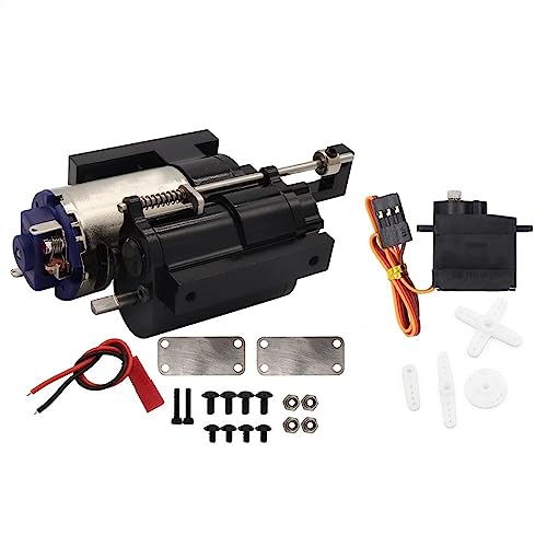 KLAPR Ganzmetall 2-Gang-Getriebe für C14 C24 B14 B24 MN D90 MN-90 MN98 MN99S RC Autoteile (schwarz und Servo) von KLAPR