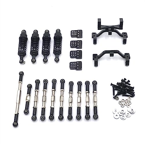 KLAPR Geeignet für Modell 1/16 C14 C24 C34 B14 B24 Henglong RC Auto Metall Upgrade und Modifikation Zubehör 6 Sets (Nero) von KLAPR