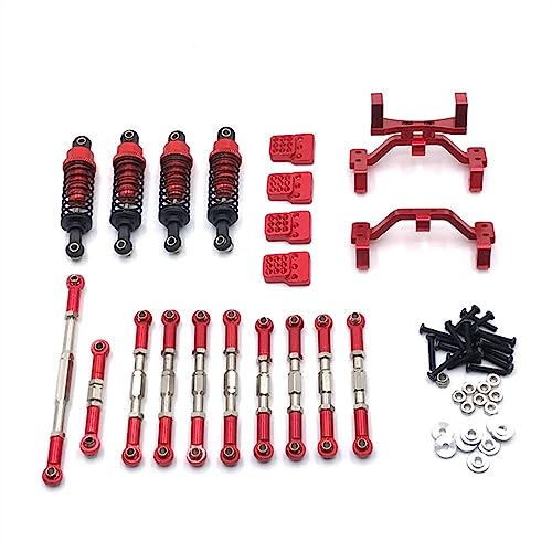 KLAPR Geeignet für Modell 1/16 C14 C24 C34 B14 B24 Henglong RC Auto Metall Upgrade und Modifikation Zubehör 6 Sets (Rosso) von KLAPR