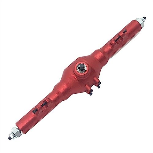 KLAPR Komplette Hinterachse aus Metall mit Differential für 12428 12423 12427 Feiyue FY03 1/12 RC Autoteile (Rosso) von KLAPR