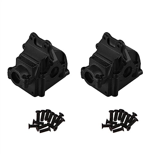 KLAPR Metall-Getriebegehäuse, Differentialgehäuse, Getriebe für 144001, 144002, 144010, 124016, 124019, Teile (Schwarz, 2 Stück) von KLAPR