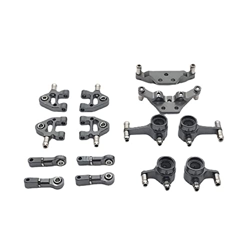 KLAPR Metall-Lenkbecher-Kipparm-Absorberplatten-Set für P929 P939 K969 K979 K989 K999 1/28 RC Auto (Grigio) von KLAPR