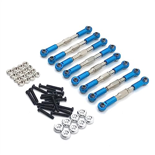 KLAPR Metall-Spurstange für C14, C24, B14, B24, HengLong FeiYu RC Autoteile, Himmelblau, 8 Stück KLAPR Metall-Spurstange für C14, C24, B14, B24, HengLong FeiYu RC Autoteile, Himmelblau, 8 Stück von KLAPR