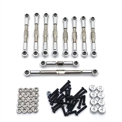 KLAPR Metall-Spurstange für WPL C14 C24 B14 B24 HengLong FeiYu JJRC Autoteile, Silber, 10 Stück KLAPR Metall-Spurstange für WPL C14 C24 B14 B24 HengLong FeiYu JJRC Autoteile, Silber, 10 Stück von KLAPR