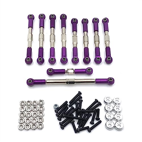KLAPR Metall-Spurstange für WPL C14 C24 B14 B24 HengLong FeiYu JJRC Autoteile, Violett, 10 Stück KLAPR Metall-Spurstange für WPL C14 C24 B14 B24 HengLong FeiYu JJRC Autoteile, Violett, 10 Stück von KLAPR