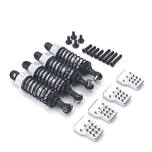 KLAPR Metall-Upgrade-Modifikation, externe Feder-Hydraulikabsorber-Halterung für C14, C24, B14, B24, HL RC Autoteile (Silber) von KLAPR