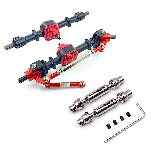 KLAPR Metall Vordere Hintere Brückenachse mit Antriebswelle für MN D90 D91 D96 D99S MN-90 MN99S 1/12 RC Car Upgrade Parts von KLAPR