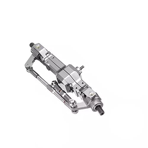 KLAPR Metallbrücken-Achsgetriebe vorne und hinten, für WPL C14 C24 B14 B24 B16 B36 1/16 RC Auto LKW Rock Crawler Trucks RC Autoteile (Front-Titan) von KLAPR