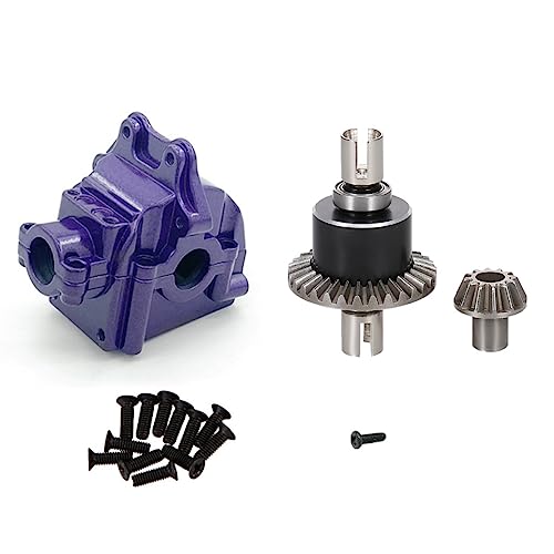 KLAPR Metallgetriebegehäuse und Differential für 144001 144002 144010 124016 124019 Teile (Violett, 1 Set) von KLAPR