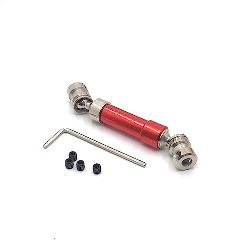 KLAPR Modified Parts Hintere Antriebswelle für 1/12 12423 12428 12429 RC Automotive Metall Upgrade (Rosso) von KLAPR