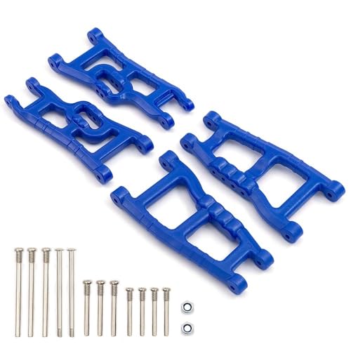 KLAPR Nylon vorne und hinten Querlenker Set für 1/10 Traxxas Slash 2WD VXL Nitro Slash Rustler F-150 Raptor RC Car Upgrades Teile (Farbe: Blau) von KLAPR