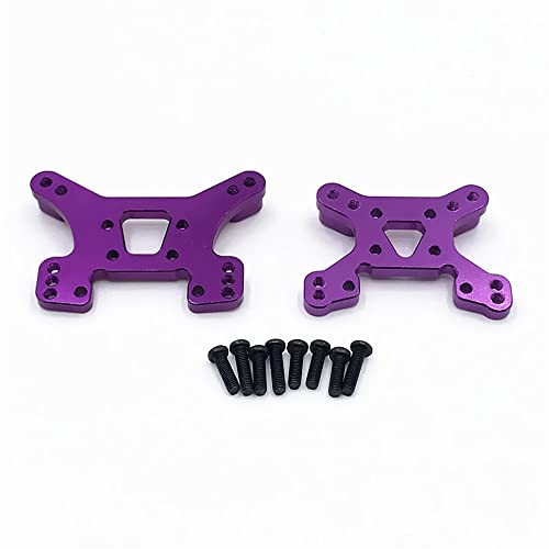 KLAPR RC Automotive Metall-Upgrade-Teile, Vorder- und Hinterradaufhängung Nachrüstteile für 144001 144002 1/14,124017 124019 4WD RC Auto (lila) von KLAPR