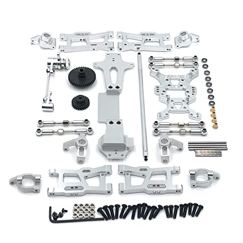KLAPR RC Car Fully Upgraded Spare Parts Metal C-Block Steering Cup Swing Arm Central Drive Shaft(Silver) von KLAPR