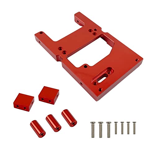 KLAPR Servohalterung aus Aluminiumlegierung für C24 C14 B16 B36 1/16 RC Auto MN D90 99s Upgrade Metall Ersatzteile (Rosso) von KLAPR