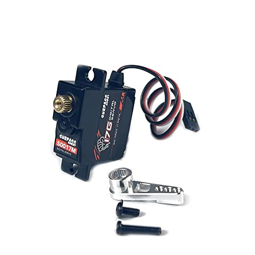KLAPR for Surpass-Hobby 17G Metal Gear Digital Servo Speed Car MN D90 99S WPL Servo (Color : Silver) von KLAPR