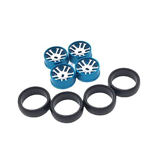 Metal Upgrade 25 mm Drift Wheels for 1/28 284131 K969 K979 K989 K999 P929 P939 Iw04m MINI-Q MIMI-Z RC Car Parts (Sky Blue) von KLAPR