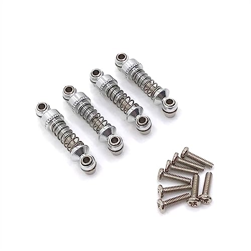 Metal Upgrade Einstellbarer Absorber für 1/28 284131 K969 K979 K989 K999 P929 P939 RC Auto-Ersatzteile (Silber) von KLAPR