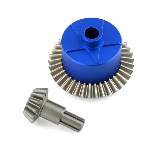 Metall Diff Gehäuse Diff Gear 37T Eingangsgetriebe 13T für ARRMA 1/10 Kraton Senton Big Rock Granit Outcast 4x4 Upgrade-Teile (Farbe: Blau) von KLAPR